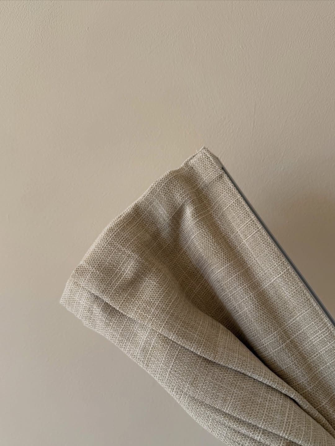 Detail of natural linen fabric